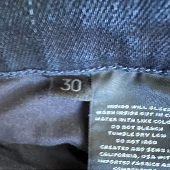 J BRAND Denim 835 Skinny Jeans Mid Rise Ankle Dark Wash Complex Size 30 - Picture 9 of 10